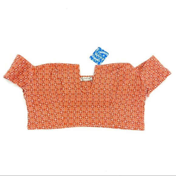 Free People Intimately Lucky Now Brami Off The Shoulder Crop Top Vermilion S - Picture 4 of 12